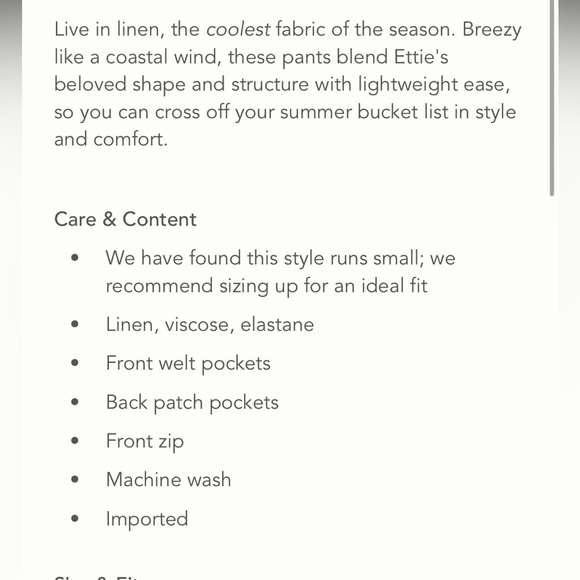 Anthropologie The Ettie High-Rise Crop Wide-Leg Pants by Maeve: Linen Edition - Picture 5 of 6